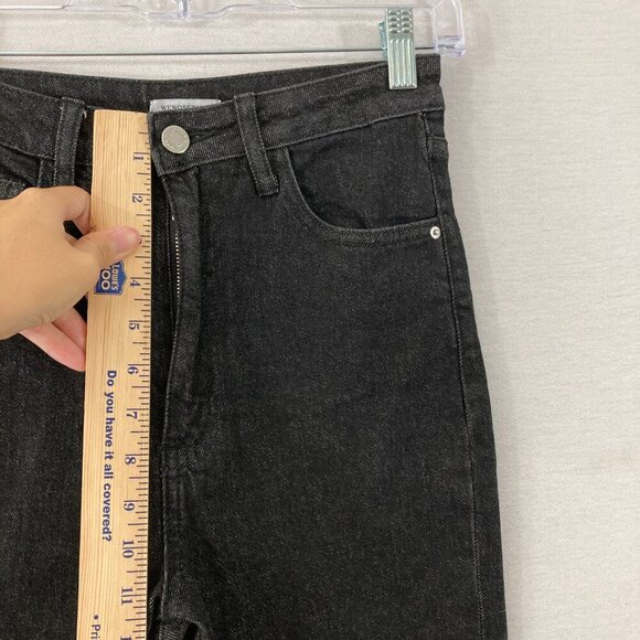 WeWoreWhat Black Side Slit High Rise Skinny Jeans size 26 - Picture 7 of 12